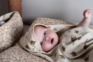 Noppies Badecapes & Wickeltücher | Zuhause-Badecape Printed Duck Baby Hooded Towel -