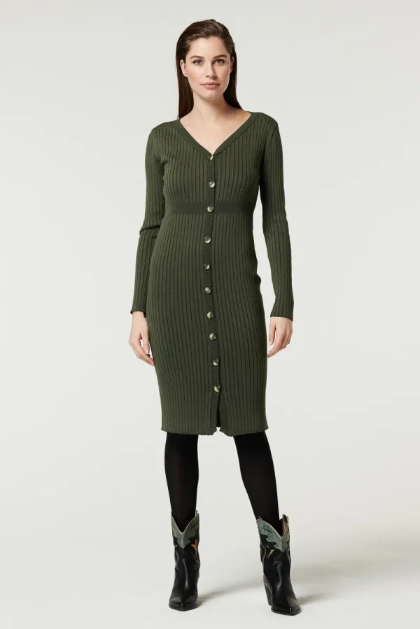 Noppies Kleider-Kleid Button Rib -