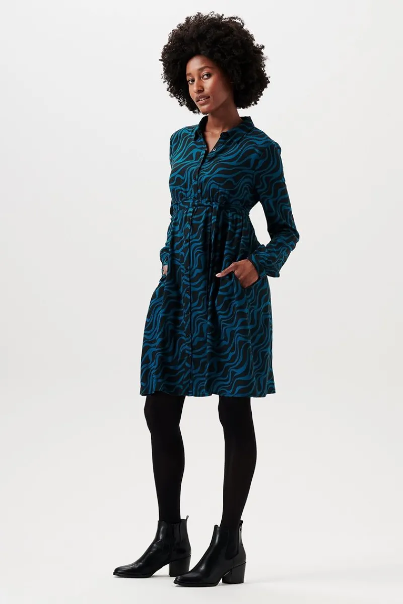 stillkleid__blue_coral_7.webp Noppies Kleider | Kleider-Still-Kleid -