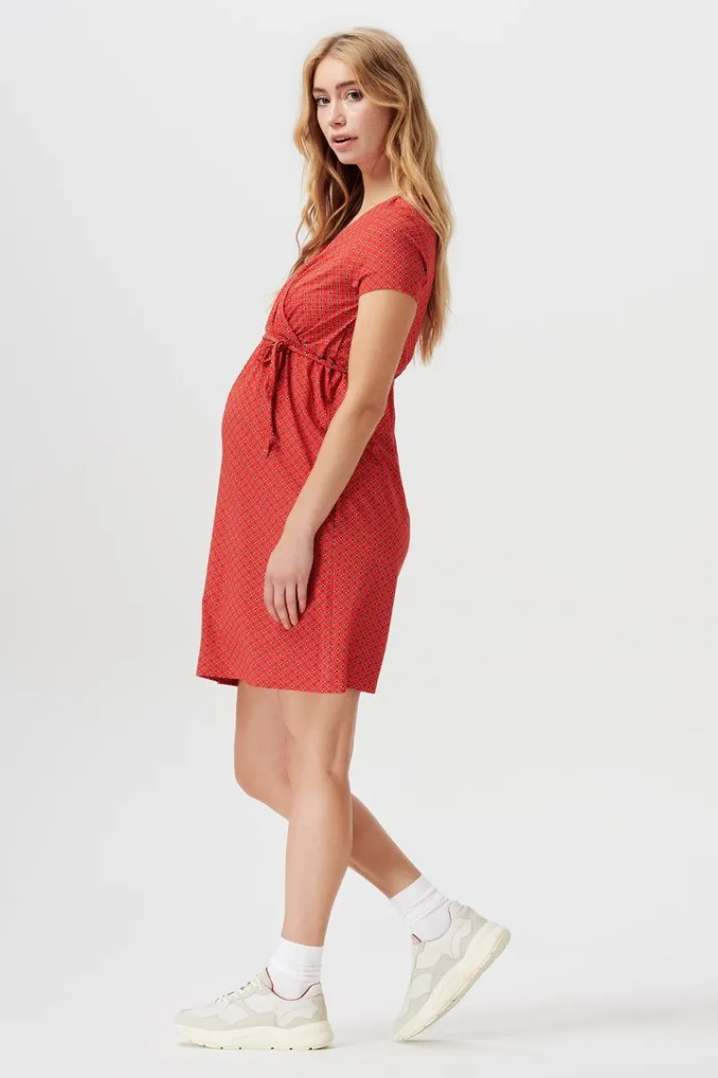 stillkleid__flame_red_13.webp Noppies Kleider | Kleider-Still-Kleid -