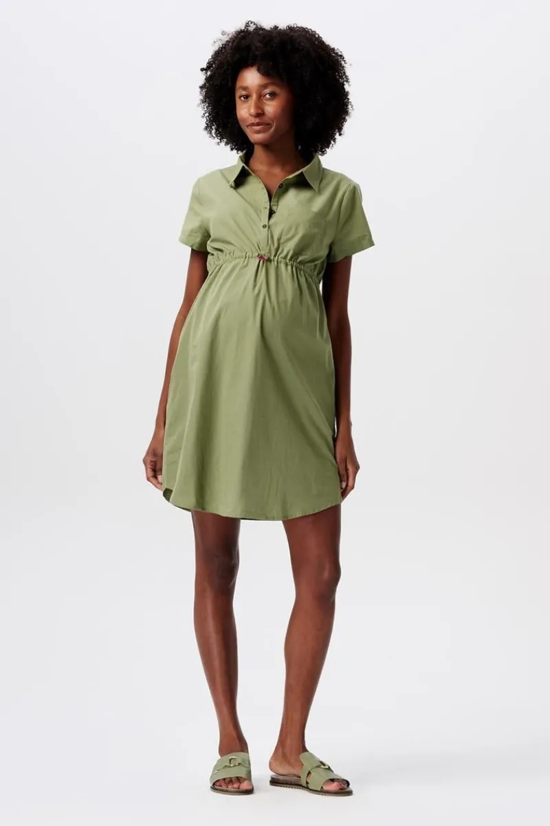stillkleid__olive_green_12.webp Noppies Kleider | Kleider-Still-Kleid -