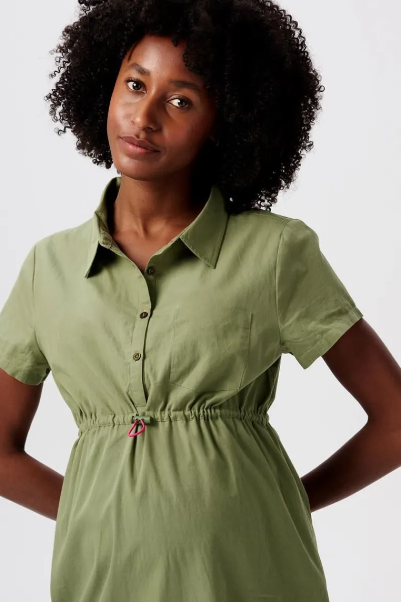 stillkleid__olive_green_6.webp Noppies Kleider | Kleider-Still-Kleid -