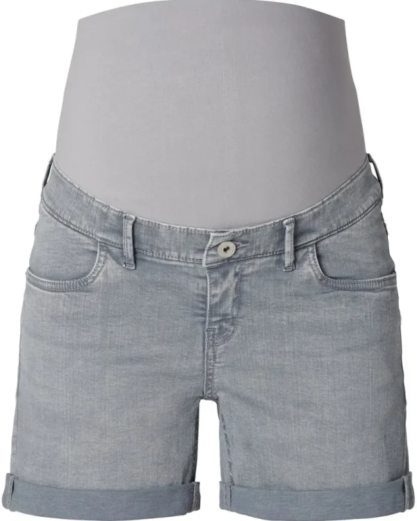 Noppies Jeans-Umstandsshorts Jeans Light Grey -